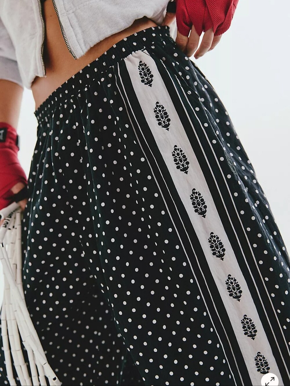 New Free People Movement On It Printed Balloon Pants, Sold Out Online - Picture 2 of 7